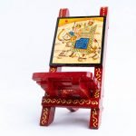Wooden handcrafted mobile stand