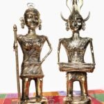Dharohar Craft Tribal couple handcrafted in Brass through Dhokra Art (Bastar art)