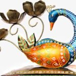 Dharohar Craft Peacock T light Table decor