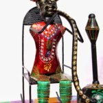 Dharohar Craft Hukka Man Sitting on Chair