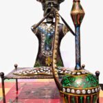 Dharohar Craft Hukka Man sitting on Charpai