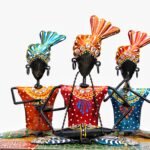 Dharohar Craft Pagdi Musician table decor (set of 3)