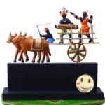 Dharohar Craft Bullock Cart Table Decor/Momento handcrafted in wrought iron